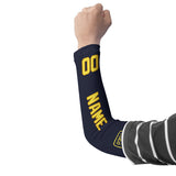 Custom Navy Light Yellow Arm Sleeve