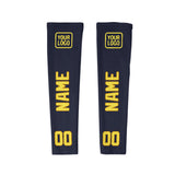 Custom Navy Light Yellow Arm Sleeve