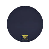 Custom Navy Light Yellow Round Table Cloth