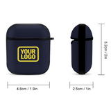 Custom Navy Light Yellow AirPods Case