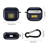 Custom Navy Light Yellow AirPods Case (3rd Generation)