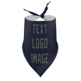 Custom Navy Dark Grey Pet Scarf