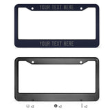 Custom Navy Dark Grey License Plate Frame