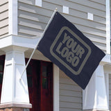 Custom Navy Dark Grey Flag