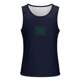 Custom Navy Green Men's Tank Top