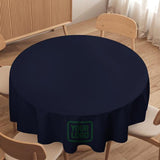 Custom Navy Green Round Table Cloth