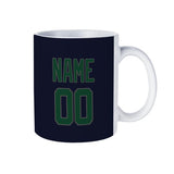 Custom Navy Green Mug