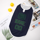 Custom Navy Green Pet Vest