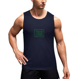 Custom Navy Green Men's Tank Top