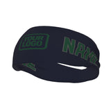 Custom Navy Green Sports headband