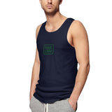 Custom Navy Green Men's Tank Top