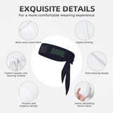 Custom Navy Green Headband