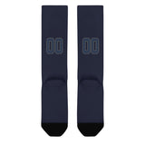 Custom Navy Blue Knee-High Sock