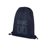 Custom Navy Blue Drawstring Bag