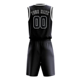 Custom Navy Dark Grey Basketball Set