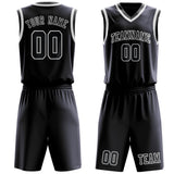 Custom Navy Dark Grey Basketball Set