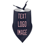 Custom Navy Light Pink Pet Scarf