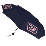 Custom Navy Light Pink Automatic Umbrella
