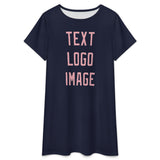 Custom Navy Light Pink Nachthemd