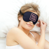 Custom Navy Light Pink Sleep Mask