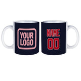 Custom Navy Red Mug