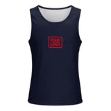 Custom Navy Red Men's Tank Top