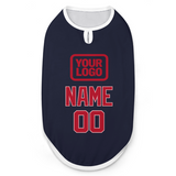 Custom Navy Red Pet Vest