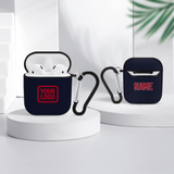 Custom Navy Red AirPods Case