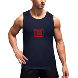 Custom Navy Red Men's Tank Top