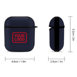 Custom Navy Red AirPods Case
