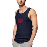 Custom Navy Red Men's Tank Top
