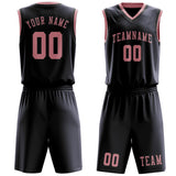 Custom Navy Light Pink Basketball Set