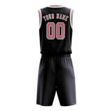 Custom Navy Light Pink Basketball Set