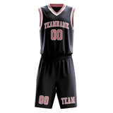 Custom Navy Light Pink Basketball Set
