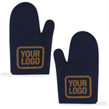 Custom Navy  Khaki Oven Mitt Set