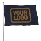 Custom Navy Khaki Flag