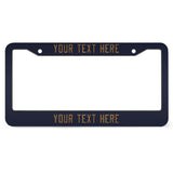 Custom Navy Khaki License Plate Frame