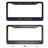 Custom Navy Khaki License Plate Frame