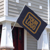 Custom Navy Khaki Flag