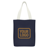 Custom Navy Blue Canvas Tote Bag
