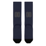 Custom Navy Blue Knee-High Sock