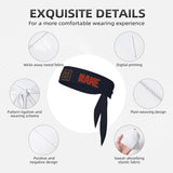 Custom Navy Red Headband