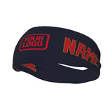 Custom Navy Red Sports headband