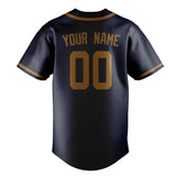 Custom Navy & Khaki Colors Design Sports Baseball Jersey