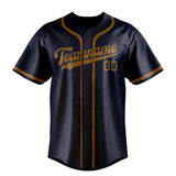 Custom Navy & Khaki Colors Design Sports Baseball Jersey