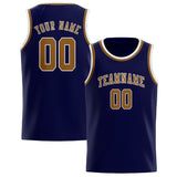 Custom Navy & Khaki Colors Design Sports Basketball Jersey