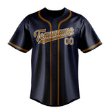 Custom Navy & Khaki Colors Design Sports Baseball Jersey