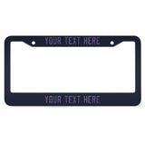 Custom Navy Light Purple License Plate Frame