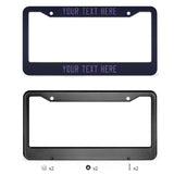 Custom Navy Light Purple License Plate Frame