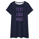 Custom Navy Light Purple Nachthemd